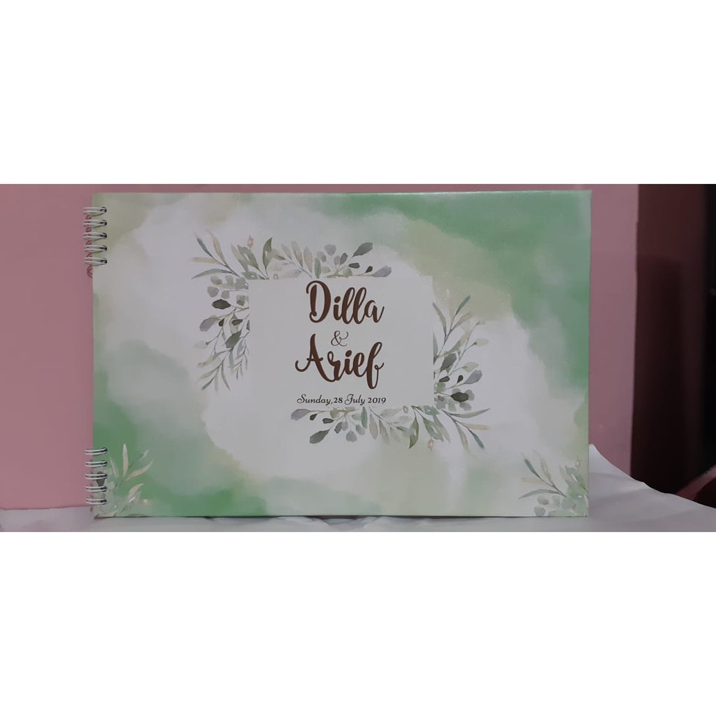 

GUESTBOOK CUSTOM HARD COVER / BUKU TAMU PERNIKAHAN / WEDDING & EVENT / SOUVENIR DEPOK / FREE DESAIN