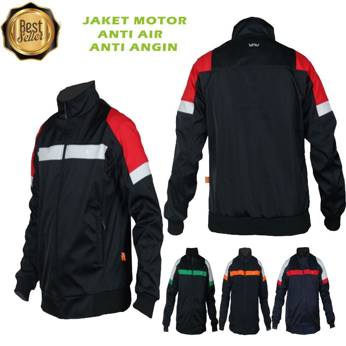 Jaket Pria Anti Air dan Angin Model VNW001│Jaket Motor Harian │Jacket Waterproof │Jaket Pria Ori