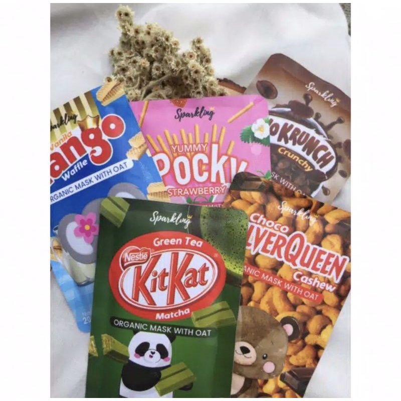 Jual Masker Organik Sparkling Sudah Bpom Note grm Pembelian 1 Pcs Free Gift Shopee Indonesia