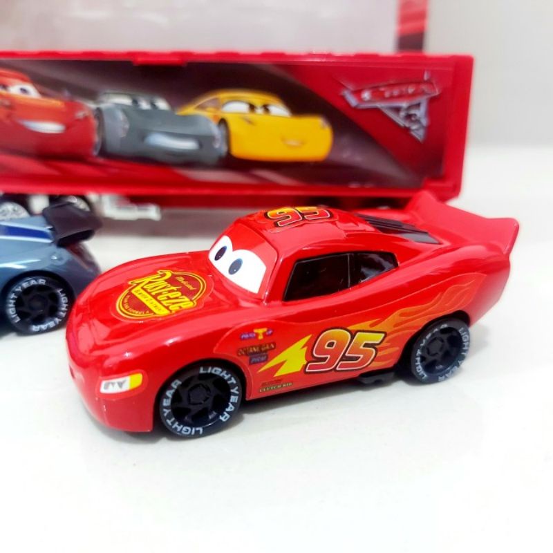 Set Diecast Cars Body Alloy - Mainan Miniatur Mobil Figure Mcqueen Anak