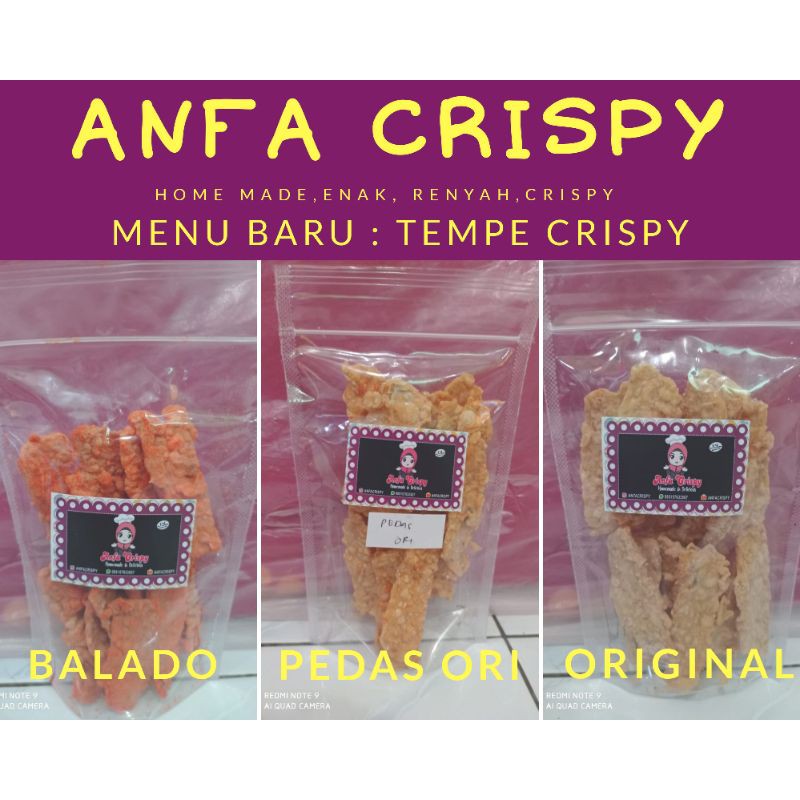 

keripik tempe crispy 70gr