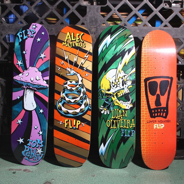 FLIP skateboard deck 31x8inch 80cm deck pro deck skateboard DoubleKICK TAIL filp Profesional Untuk Dewasa