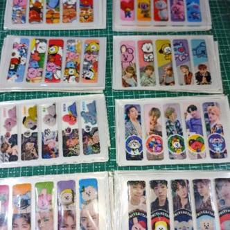 

PEMBATAS BUKU PLASTIK/ STOP BOON KARAKTER BTS/ BT21