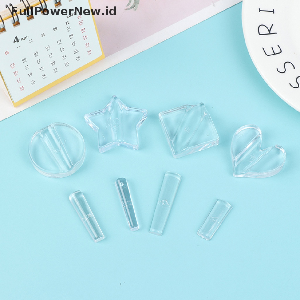 (Full) 1pc Cetakan Kuku Palsu Bahan Metal Untuk Nail Art