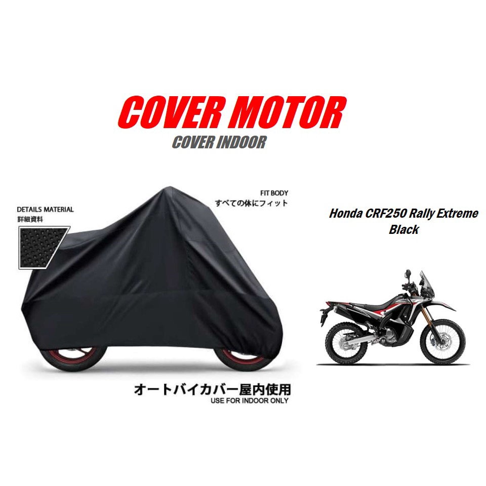 COVER PENUTUP SARUNG  SELIMUT  AKSESORIS HONDA CRF250 Rally Extreme Black