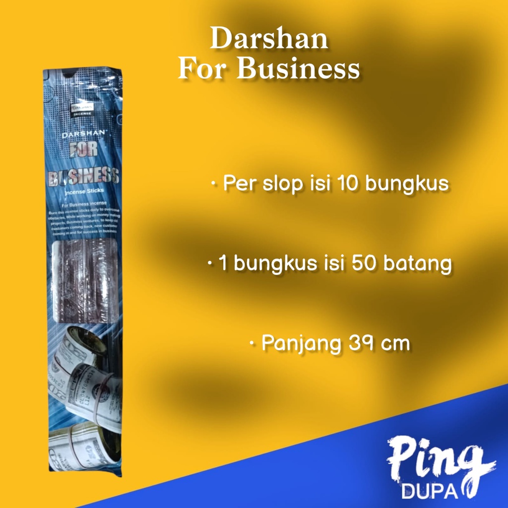 Per slop Dupa Hio For Business Pounch isi 50 batang by Maharaja Darshan India