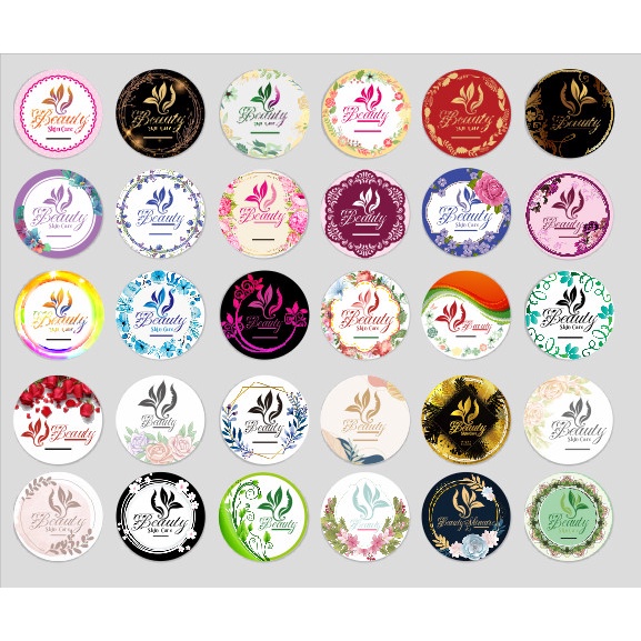 

Cetak Sticker Skincare Sticker Bulat untuk Label Produk