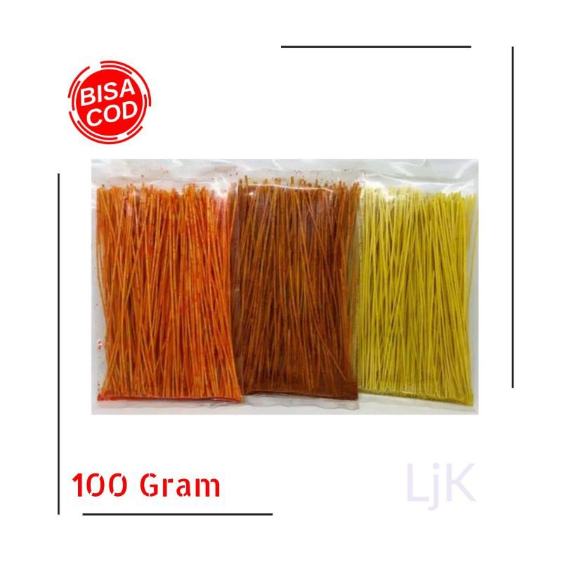 

{COD} 100 Gram Mie Lidi / Cemilan Lidi lidian / Mie biting - siap santap