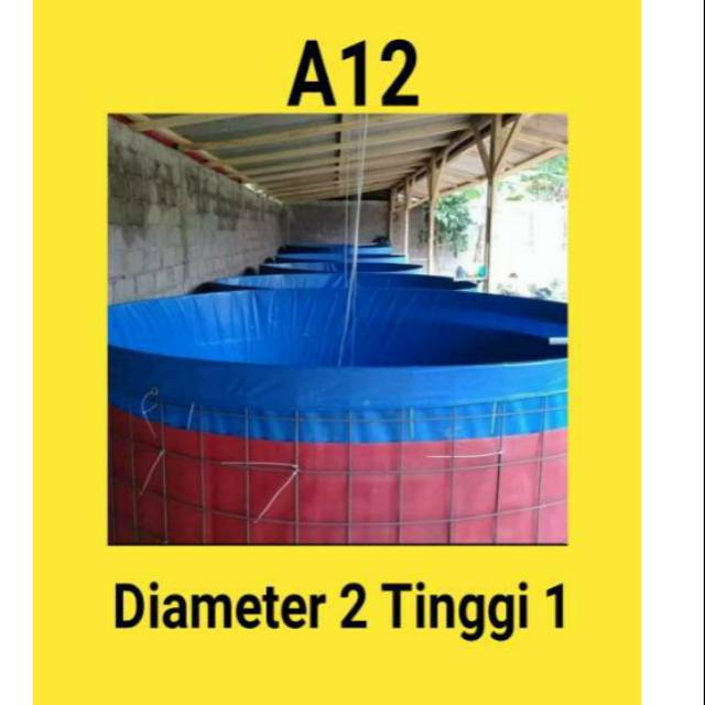 KOLAM TERPAL BUNDAR/KOLAM LELE/TERPAL KOLAM D2 T1 A12