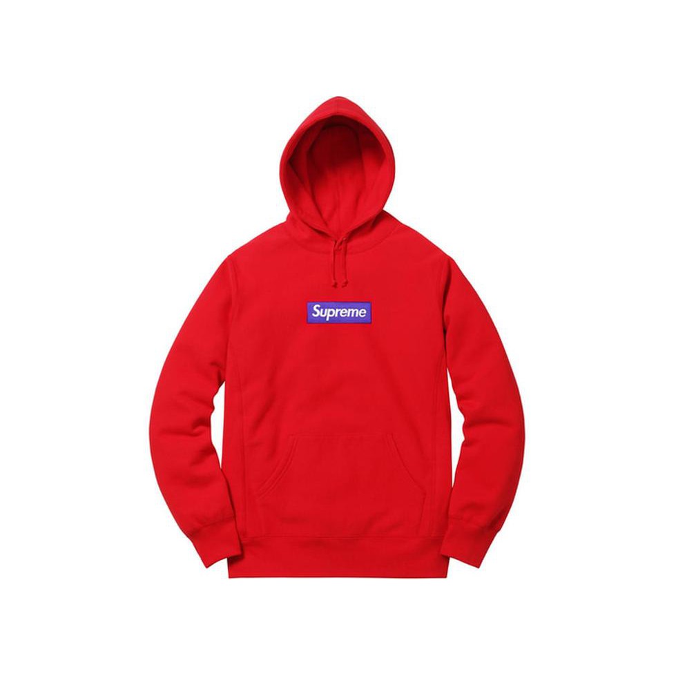 supreme red hoodie box logo