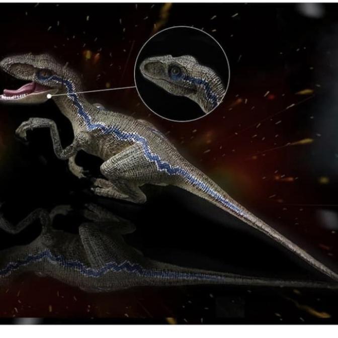 Velociraptor Figure Dinosaurus Jurassic Raptor Blue World