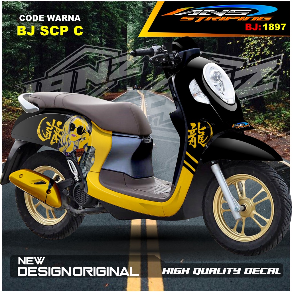 STICKER FULL BODY SCOOPY / STICKER ALL NEW SCOOPY / STIKER FULL BODY SCOOPY TERMURAH / STIKER MOTOR SCOOPY / STIKER MOTOR