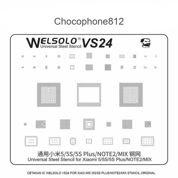 Cetakan Ic Welsolo VS24 For Xiaomi MI5/5S/5S Plus/Note2/Mix Stancil Original