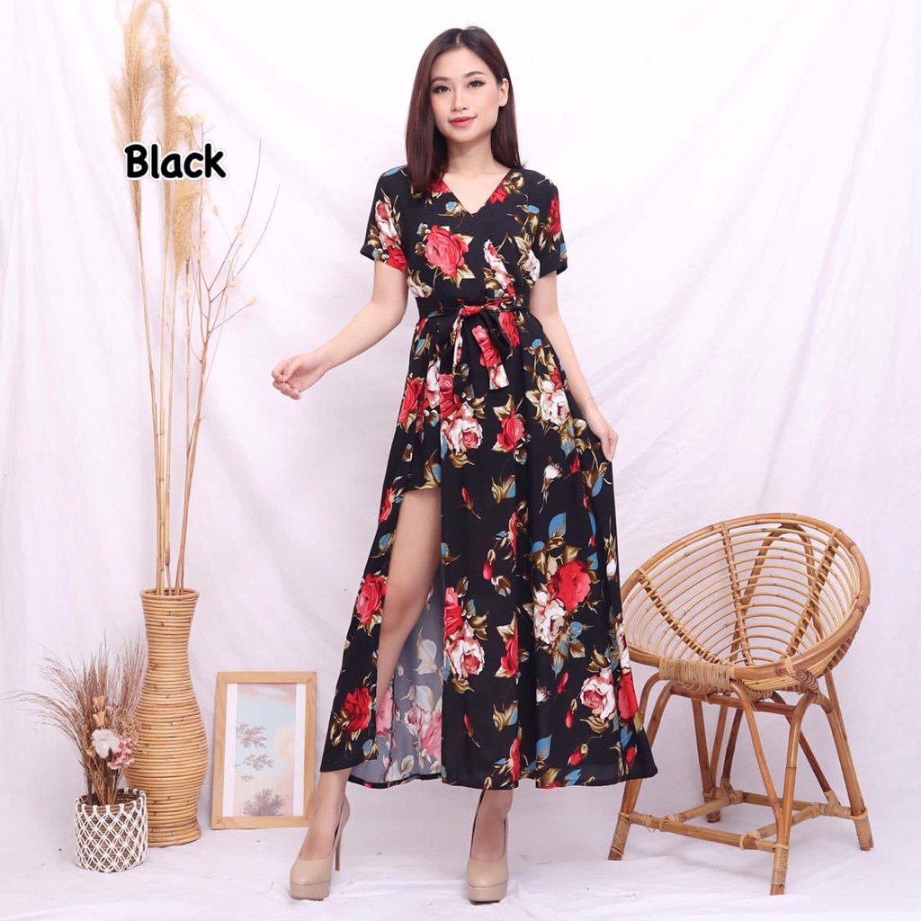 Dress Celana Pendek Flowers Diana - Dress Rok Wanita