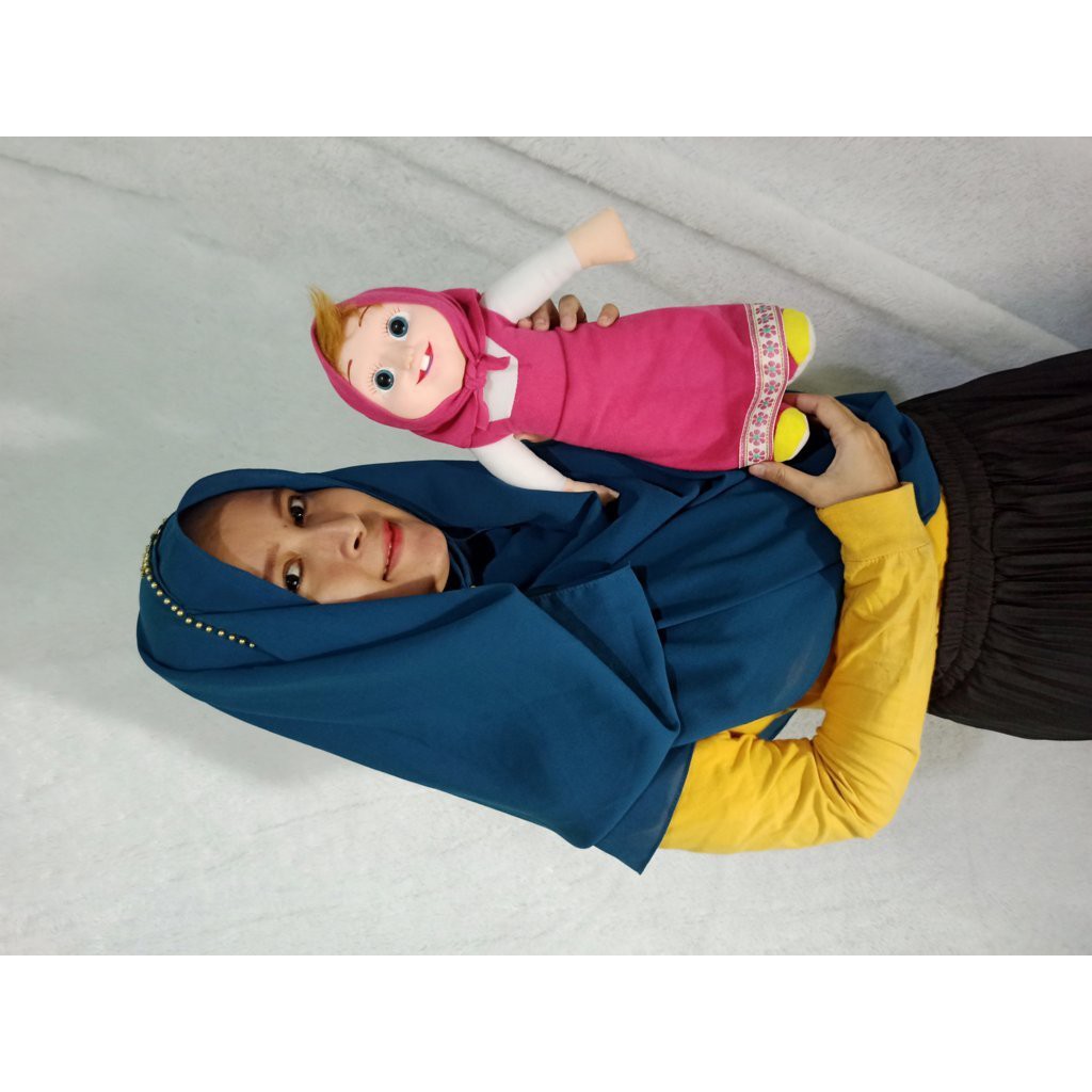 Boneka marsa marsha muka karet murah