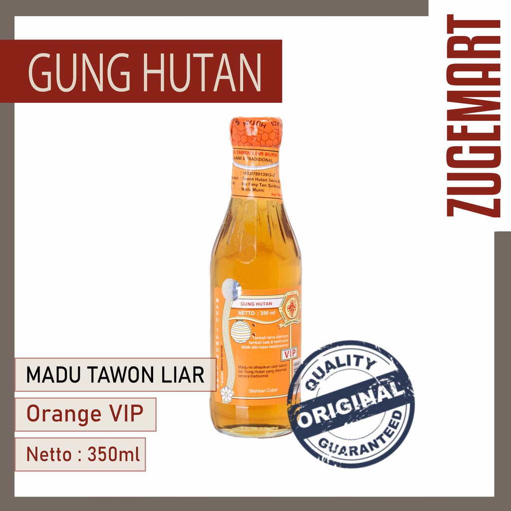 

MADU TAWON LIAR / MADU MURNI / MADU GUNG HUTAN - ORANGE VIP 350ML