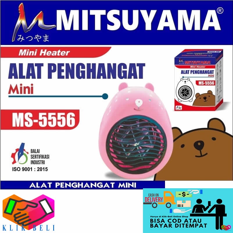 Kipas Angin Penghangat MS-5556 Mitsuyama Ruangan Pemanas Heater
