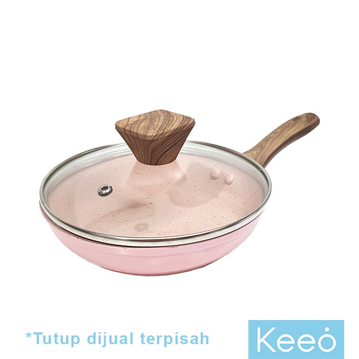 Keeo 16 cm Tutup Kaca Panci  Wajan Penggorengan (Sauce Pan &amp; Fry Pan)