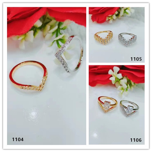 Cincin Xuping Permata Lapis Emas Fashion Jewellery 1104-1106