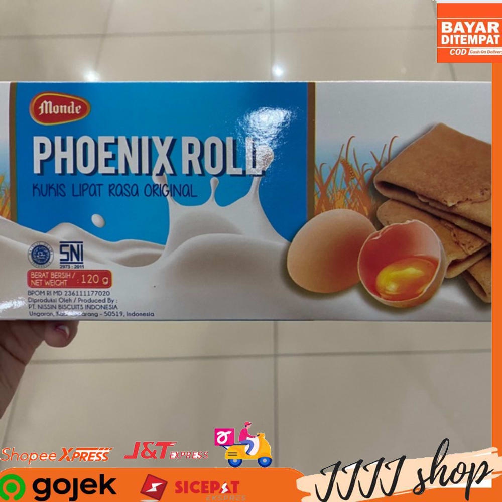 

Monde Phoenix Roll Biskuit Cemilan Snack Original 120 gr