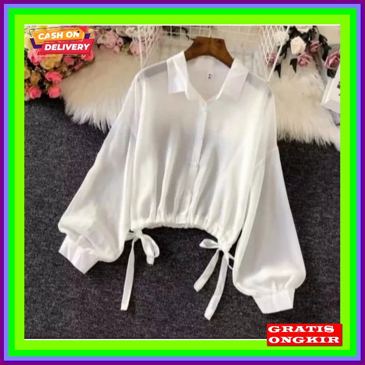 Kardigan Fashion Brukat Lengan Panjang Atasan Blouse Kekinian Outher C Baju Atasan Remaja Terbaru 20