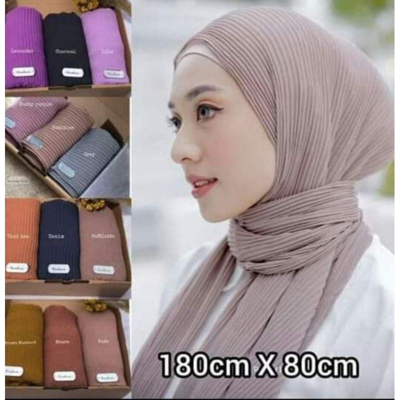 Pashmina Plisket Premium FUll Plisket