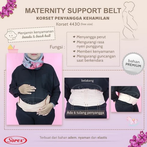 KORSET HAMIL ORI SOREX 4427, 4430 &amp; TALLY 589, 398 Maternity Support Belt REALPIC penyangga perut