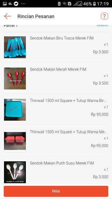 Sendok Makan Biru Tosca Merek Fim Harga 1 Pack Isi 25 Pcs