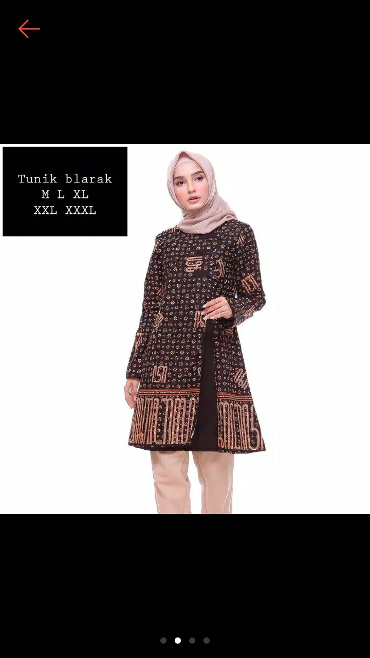 Tunik Batik Merek Blarak M L Xl Xxl Xxxl