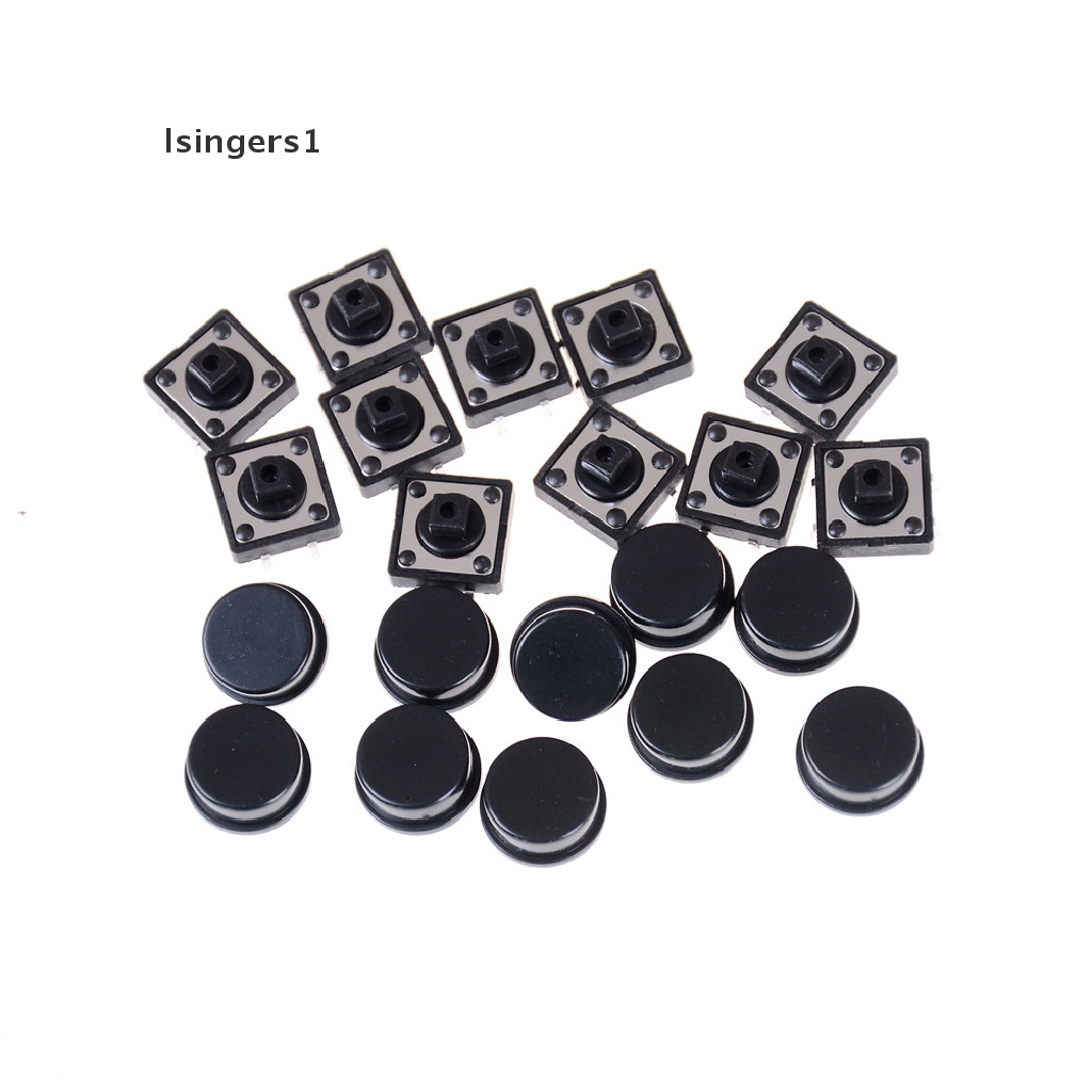 (lsingers1) 10pcs Tombol Tekan Momentary Tactile 4 Pin Ukuran 12x12 X 12mm 0 0 0 0 0