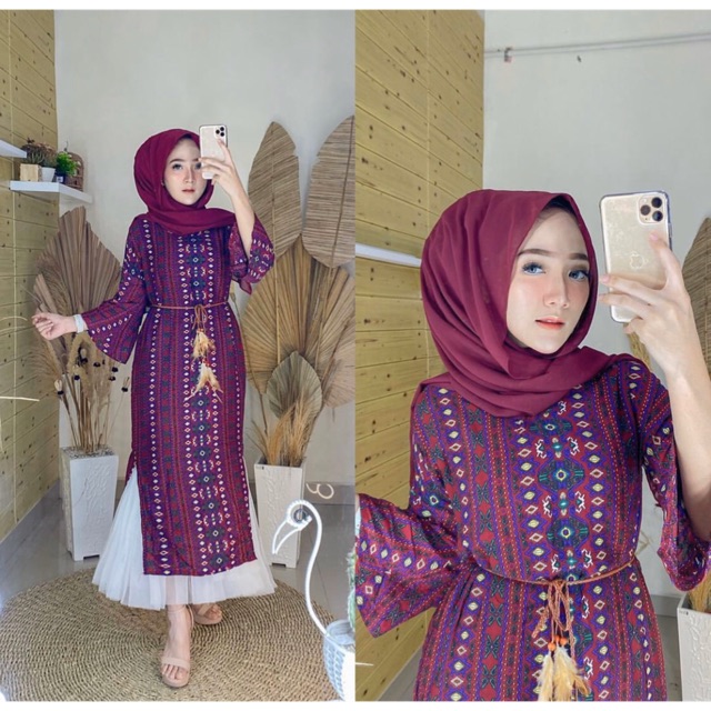 Dress CLOY Premium DRESS Import  BANGKOK  Melisa Etnik 