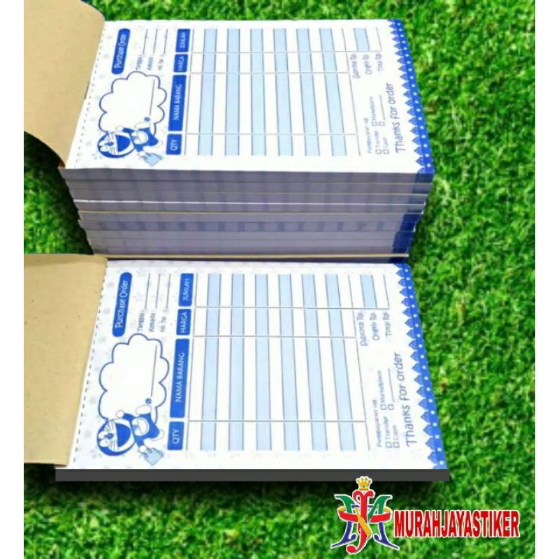 

Nota olshop murah / Nota olshop 2 ply 1/ 4 folio motif Doraemon