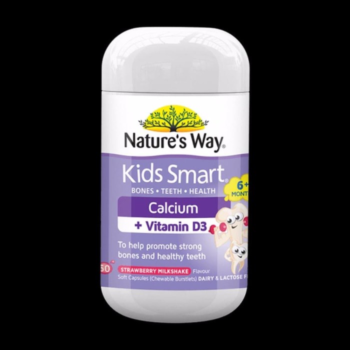 Nature Way Kids Smart Calcium Vitamin Vit D3 D Kalsium Anak Vit Anak -