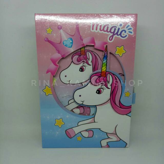

DISKON Buku diary fancy besar Unicorn-REJECT