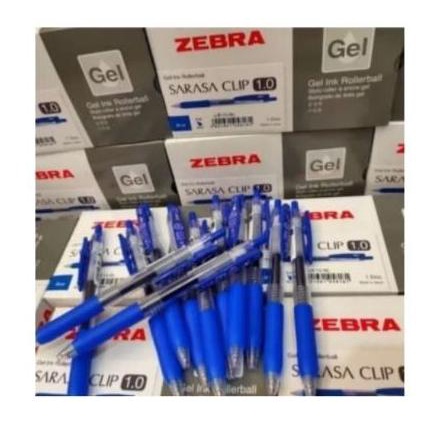 

pulpen sarasa clip gel 1.0 - zebra/ Biru - Hitam