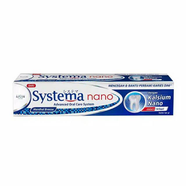 SYSTEMA NANO    MENTHOL BREEZE  SPRING FRESH    PASTA GIGI  ODOL  190g