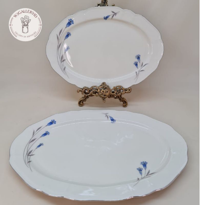 Oval Serving Plate Bavaria/lodor Germany/piring saji oval porcelain/piring keramik oval tray