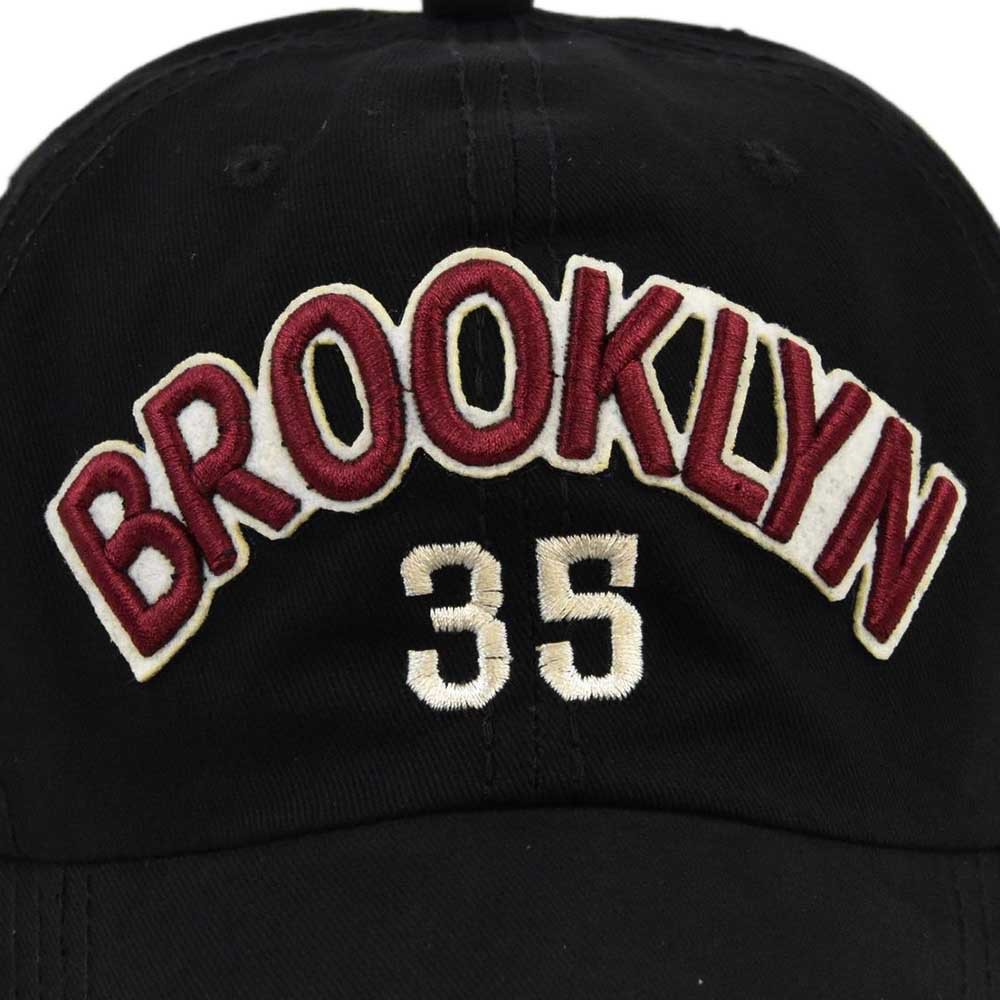 Topi Baseball Bahan Katun Motif Bordir BROOKLYN 35 Inch Untuk Unisex