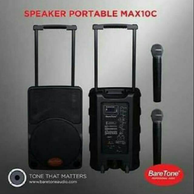 SPEAKER PORTABLE BARETONE MAX 10C