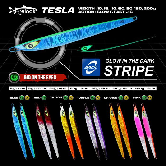 Umpan Pancing Metal jig Firelock Tesla 10gr