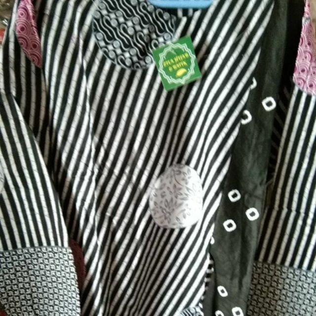 Terlaris Serut Genes Jelita Tunic Navbor Yelbor Whitbor Creambor Tunik Batik Modern Hrb030 Dolbi Dob