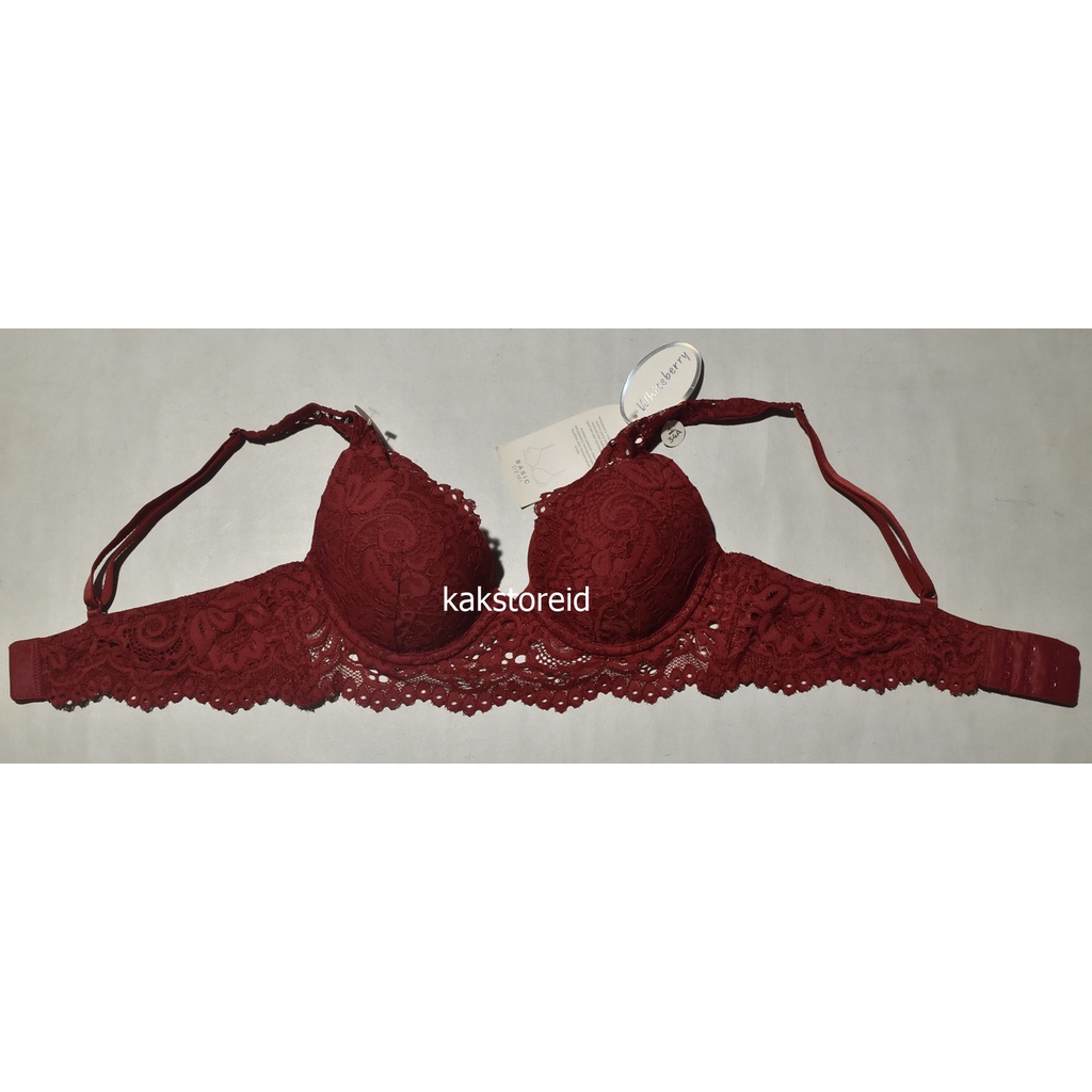 BRA Whiteberry Soft Push Up Marun CXT 10 Original Dan Real Picture