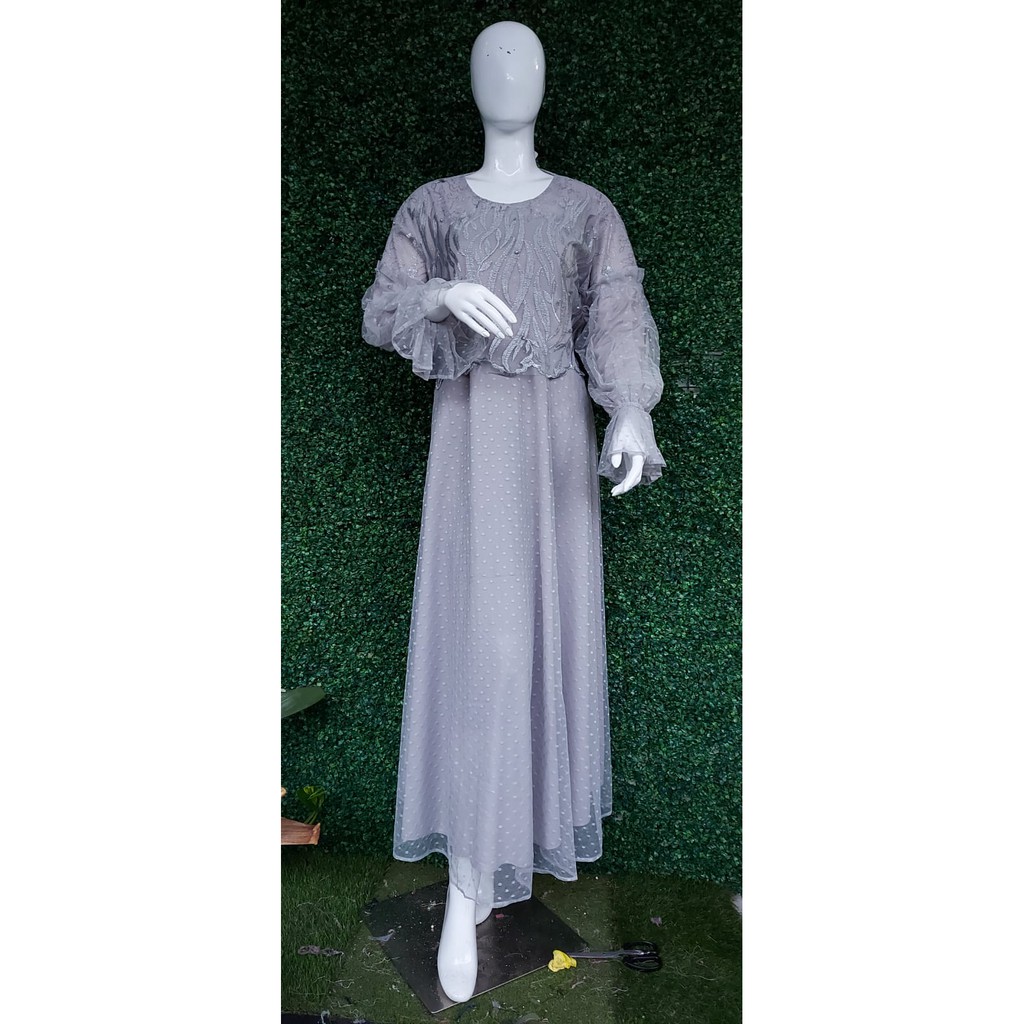 TERBARU LONG GAMIS PESTA/GAMIS LEBARAN/GAMIS CANTIK