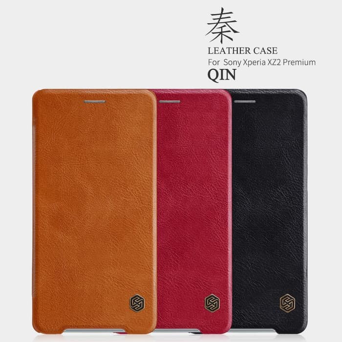 Flip Cover SONY Xperia XZ2 Premium Nillkin Qin Leather Flip Hard Case Original