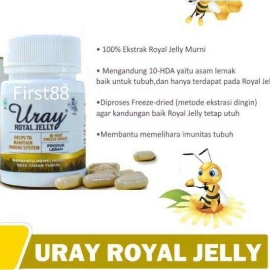 

► Uray Royal Jelly - 100% Ekstrak Royal Jelly Murni - 30 Kapsul ✴