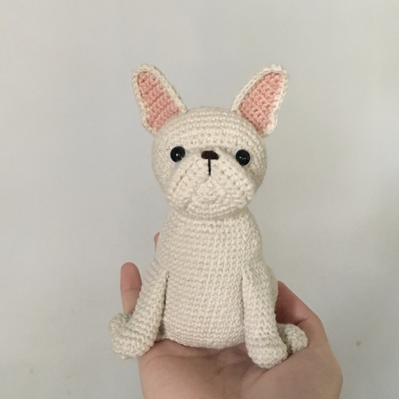 Boneka Rajut Anjing French Bulldog | Crochet Amigurumi