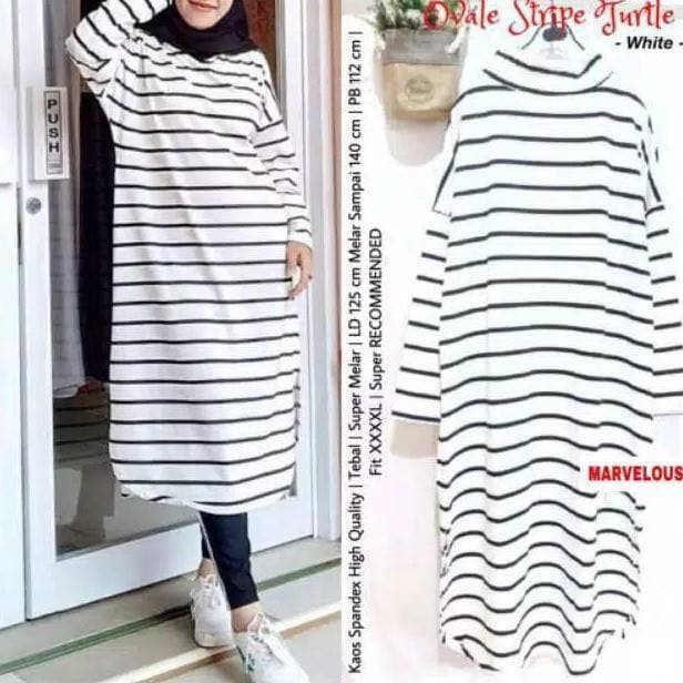 Gudang Baju Kulakan TUNIK TURTLE OVAL Leher Tinggi | DRESS KODE 454