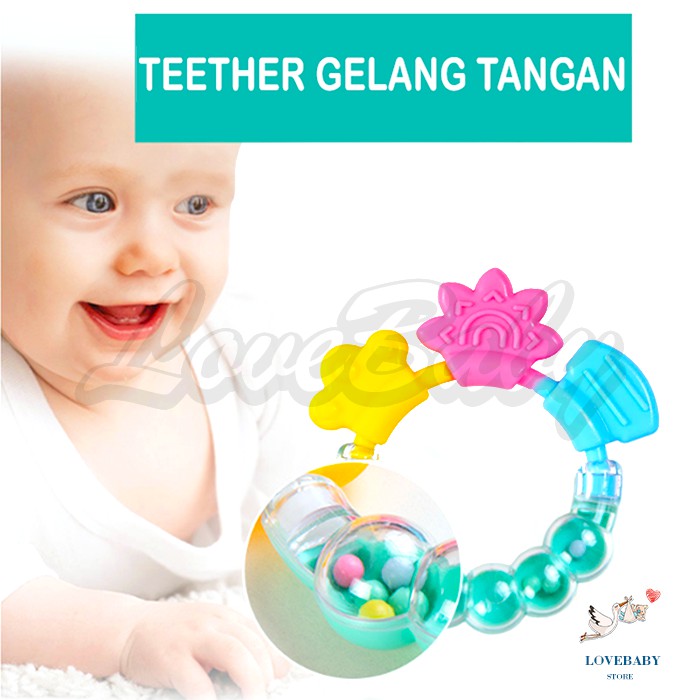 [1KG 55PCS] LBS Mainan Rattle Genggam Bayi / Teether Gelang /  Teether Rattle
