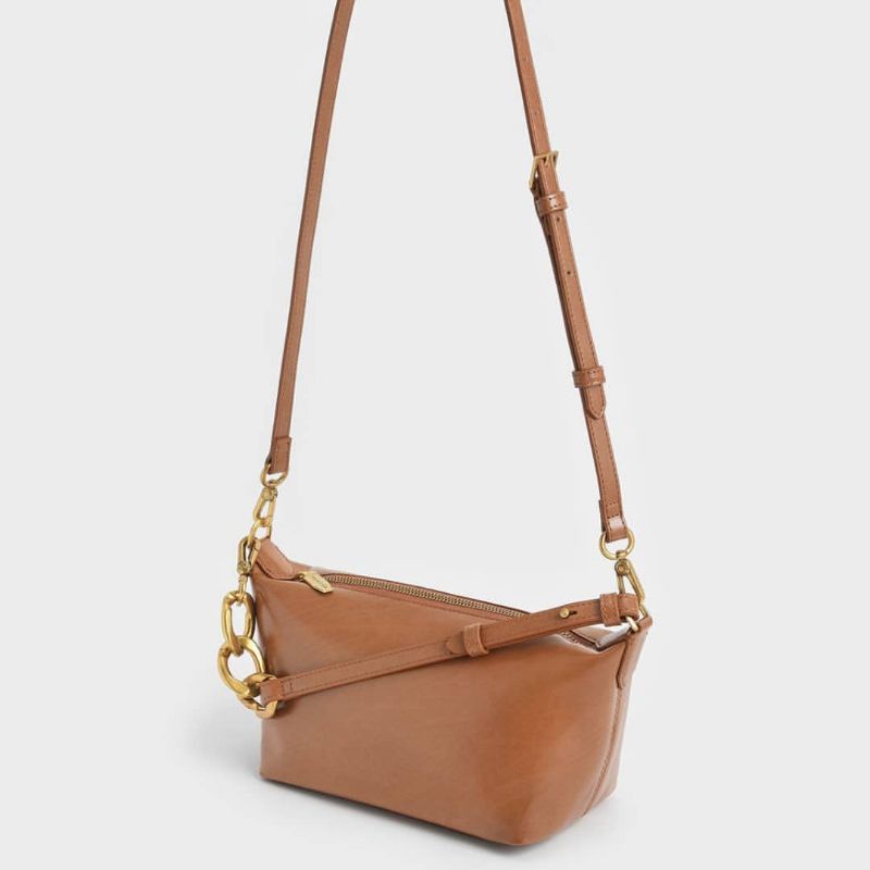 8.8 SALE | CK Metallic Accent Hobo Shoulder Bag