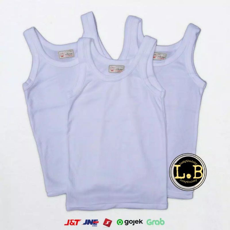 singlet anak RIKSA SALUR COTTON / KAOS DALAM RIKSA/ SINGLET RIKSA/ KAOS DALAM ANAK RIKSA